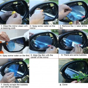 Car Mirror  Review Anti Rain/Fog Film